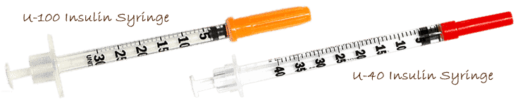 Kim tiêm insulin u và u100